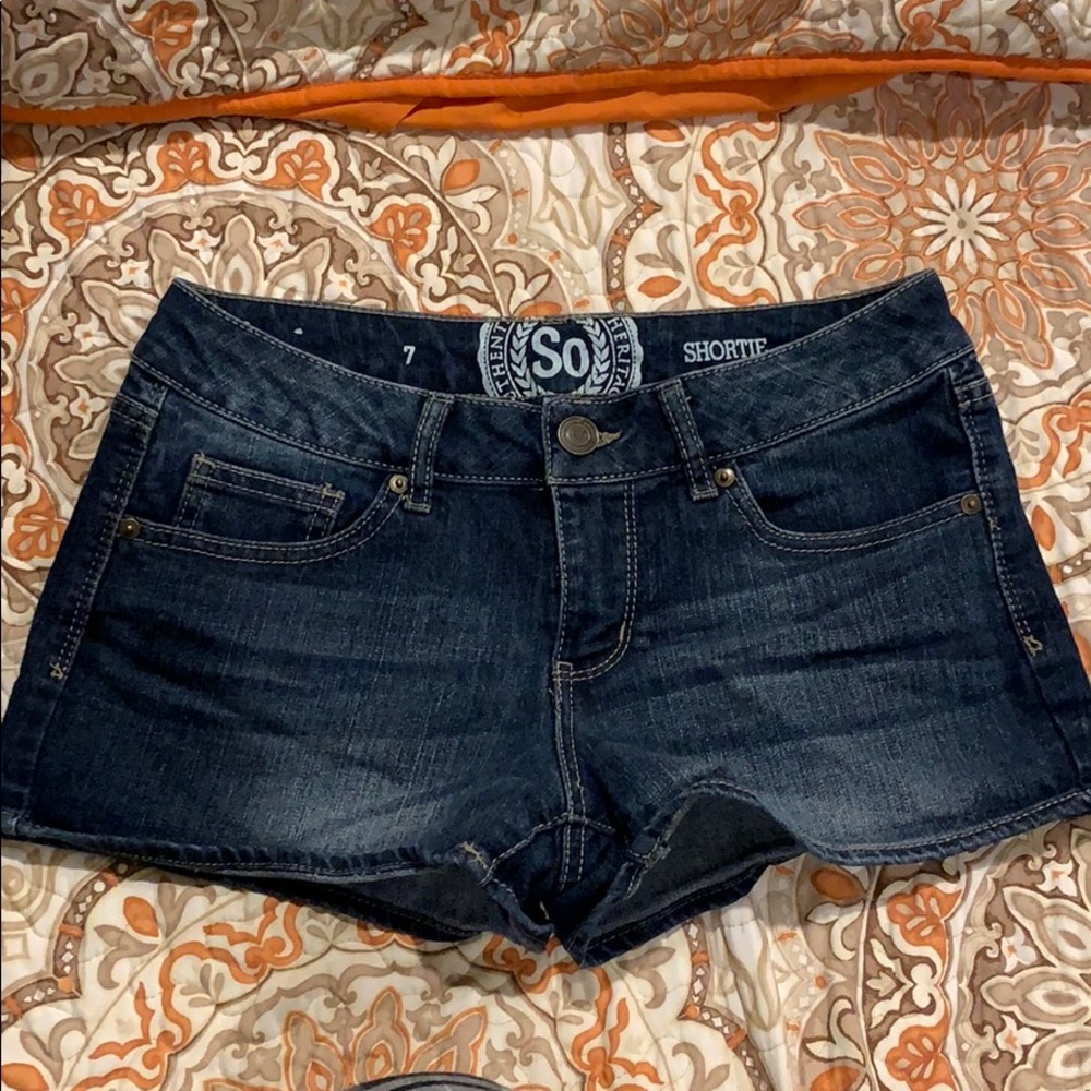 Preowned Denim Shorts Sz 7